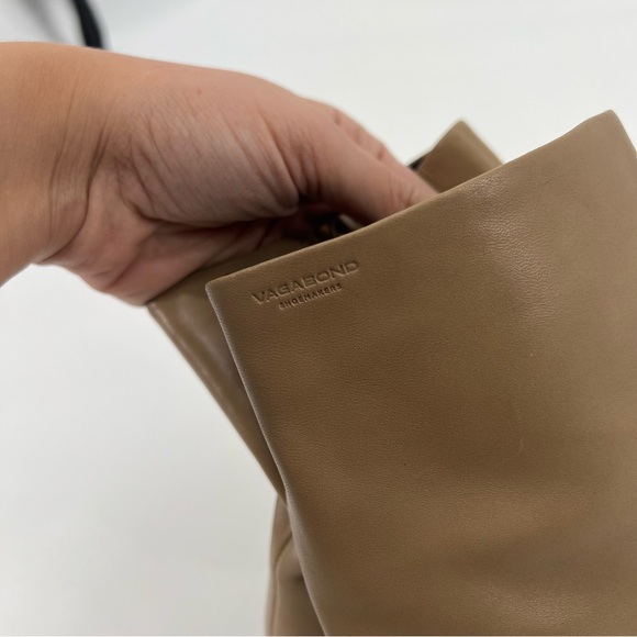 Vagabond Blanca Cream Leather Square Toe Block Heel Designer Ankle Booties 41 - Picture 6 of 11